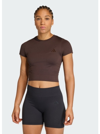 adidas workout essentials knit γυναικείο cropped t-shirt