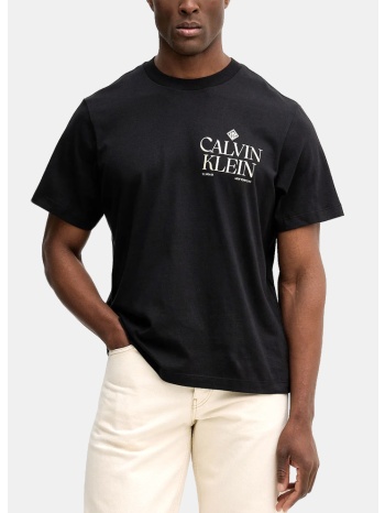 calvin klein m ss 20s calvin roses graphic tee