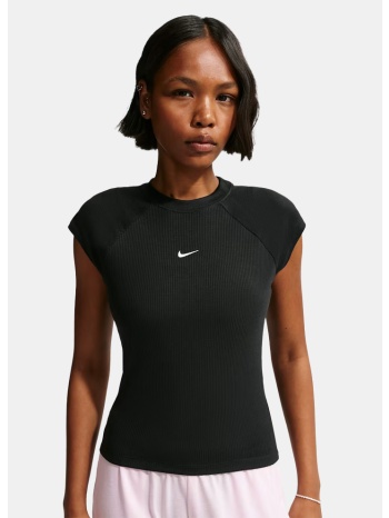 nike w nsw chill knit rib ss top t-shirts (9000252930_4376)
