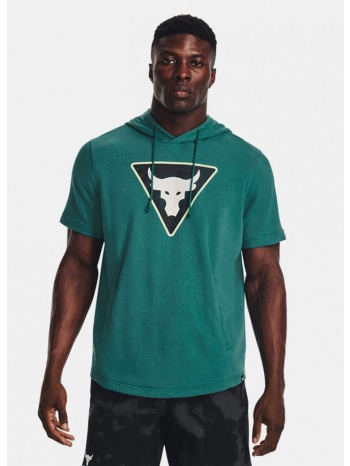 under armour project rock terry ανδρικό t-shirt με κουκούλα