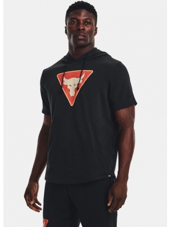 under armour project rock terry ανδρικό t-shirt με κουκούλα