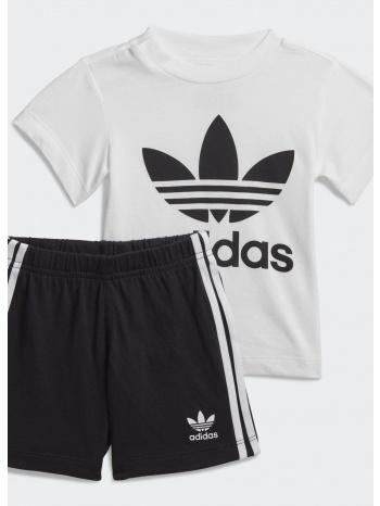 adidas originals treefoil shorts tee infants` set