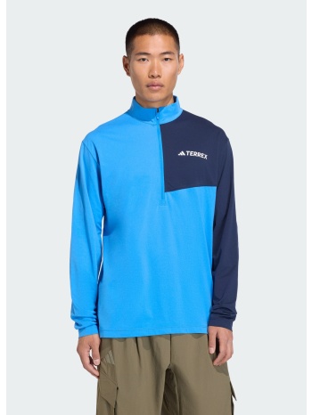 adidas terrex m multi climacool 1/2 zip long sleeve tee