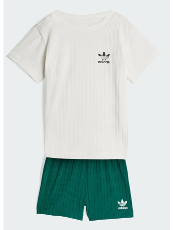 adidas originals inf regular wide rib short t-shirt set
