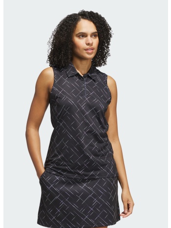 adidas w ultimate365 printed sleeveless polo