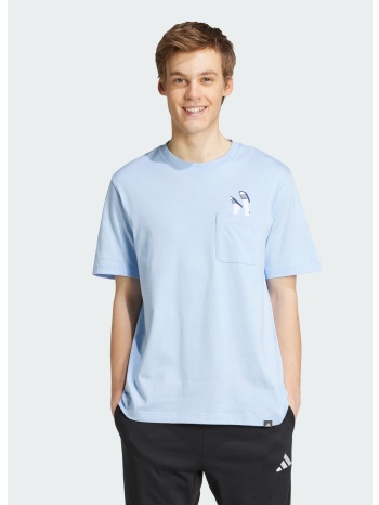 adidas sportswear m lounge slides graphic pocket tee