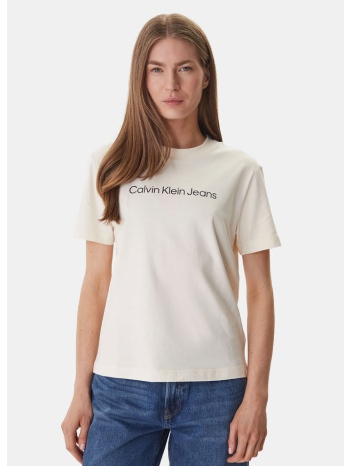 calvin klei a- inst logo classic γυναικείο t-shirt