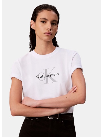 calvin klein classic monologo γυναικείο t-shirt