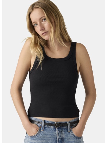 levi`s essential ribbed γυναικείο αμάνικο t-shirt