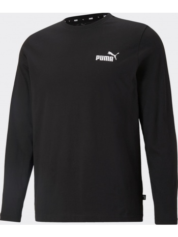 puma ess small logo ανδρική μπλούζα με μακρύ μανίκι