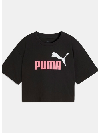 puma essentials no. 1 logo παιδικό cropped t-shirt