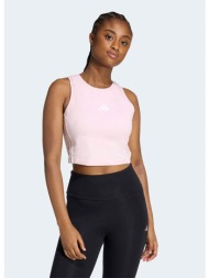 adidas sportswear essentials 3-stripes γυναικείο cropped αμάνικο t-shirt (9000261343_33799)