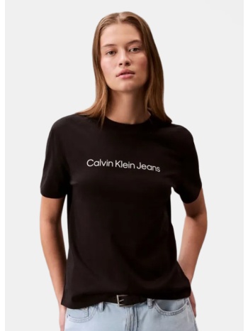calvin klein a- inst logo γυναικείο t-shirt