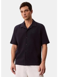 calvin klein cotton waffle ανδρικό κοντομάνικο πουκάμισο (9000271167_1469)