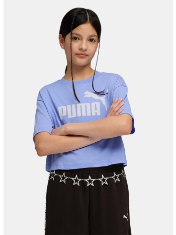 puma essentials no. 1 logo παιδικό cropped t-shirt