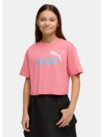 puma essentials no. 1 logo παιδικό cropped t-shirt