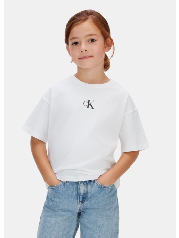 calvin klein logo boxy παιδικό t-shirt (9000271214_1726)