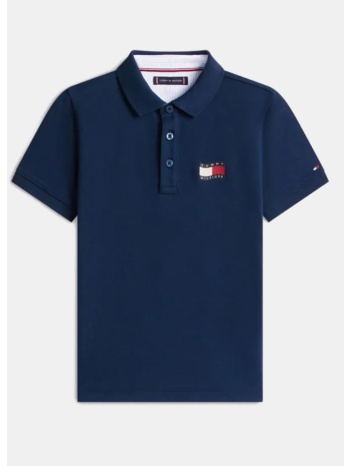 tommy jeans wavy flag παιδικό polo t-shirt