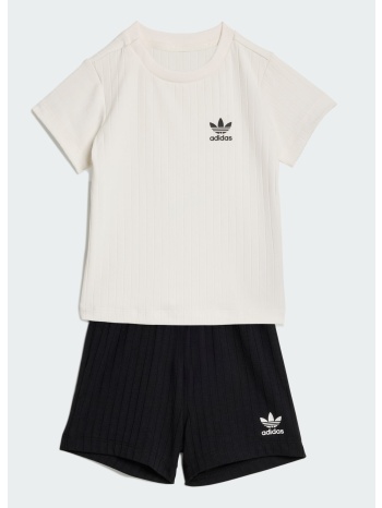 adidas originals inf regular wide rib short t-shirt set