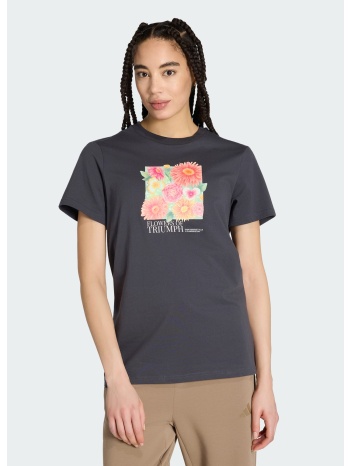 adidas sportswear floral loose graphic γυναικείο t-shirt