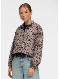 puma w ess graphic animal relaxed woven half-zip (9000262763_49440)