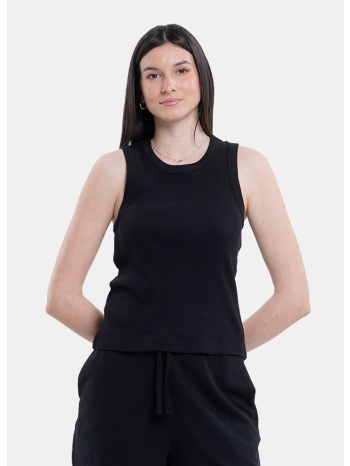 up ribbed butterfly γυναικείο αμάνικο t-shirt