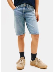 tommy jeans k straight mid blue denim shorts (9000271075_67187)