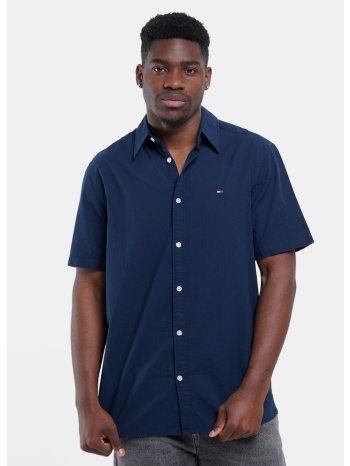 tommy jeans regular seersucker ανδρικό κοντομάνικο