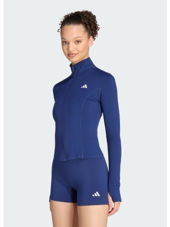 adidas 3-stripes studio zip γυναικεία ζακέτα