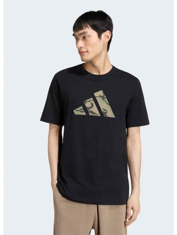 adidas sportswear camo 3 bar logo graphic ανδρικό t-shirt