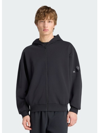 adidas sportswear m soft lux full-zip hoodie