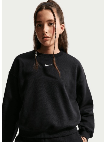 nike sportswear studio fleece παιδική μπλούζα με μακρύ
