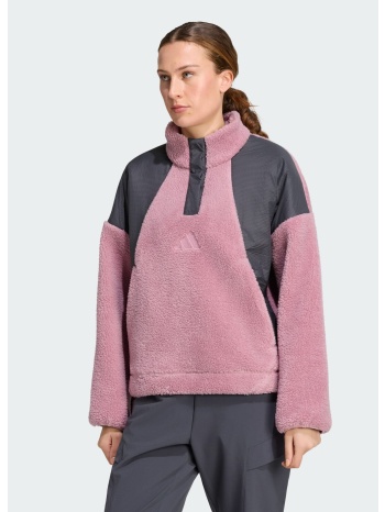 adidas terrex w xploric climawarm high pile snap pullover