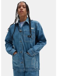 vans mended check printed γυναικείο denim μπουφάν (9000157150_66468)