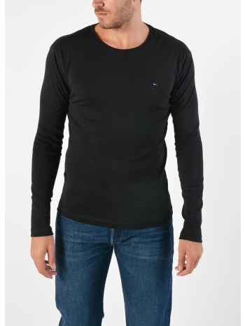 tommy jeans long sleeved ribbed organic cotton ανδρικό
