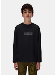 napapijri box logo παιδική μακρυμάνικη μπλούζα (9000286388_30459)