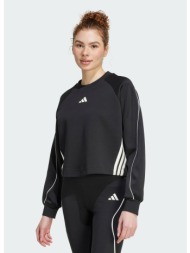 adidas sportswear stadium 3-stripes crewneck γυναικείo φούτερ (9000280448_66241)
