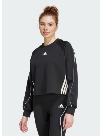 adidas sportswear stadium 3-stripes crewneck γυναικείo