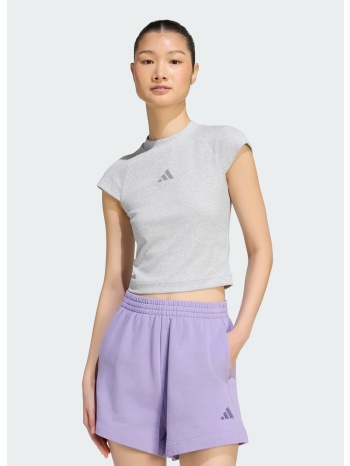 adidas kit small logo rib γυναικείο t‑shirt