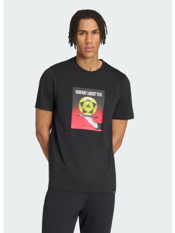 adidas football slogan graphic ανδρικό t‑shirt