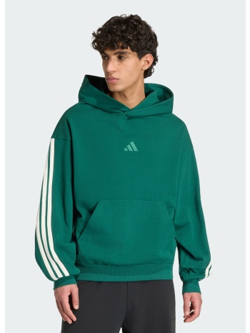 adidas sportswear kit 3-stripes ανδρικό φούτερ με κουκούλα