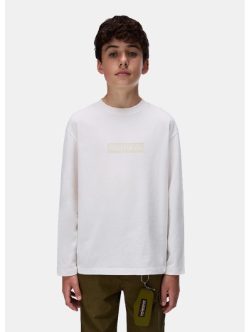 napapijri box logo παιδική μακρυμάνικη μπλούζα