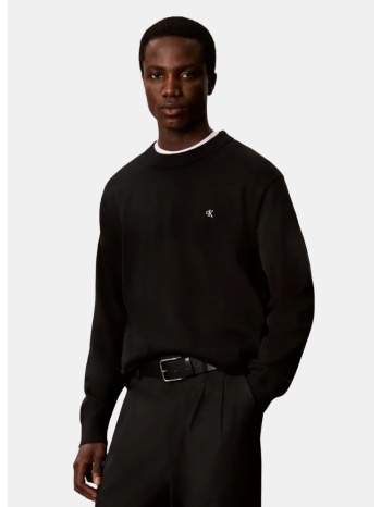 calvin klein classic cotton monogram ανδρικό πουλόβερ