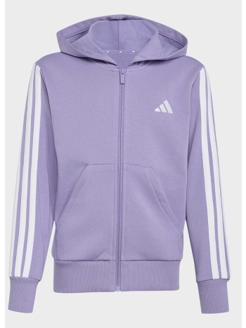 adidas sportswear 3-stripes fleece παιδική ζακέτα