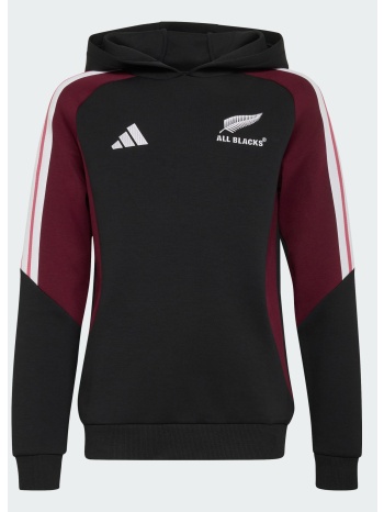 adidas all blacks παιδικό φούτερ με κουκούλα