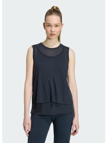 adidas sportswear soft lux sheer γυναικεία αμάνικη μπλούζα