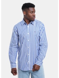 tommy jeans poplin pattern ανδρικό πουκάμισο (9000285438_96044)