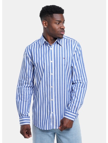 tommy jeans poplin pattern ανδρικό πουκάμισο