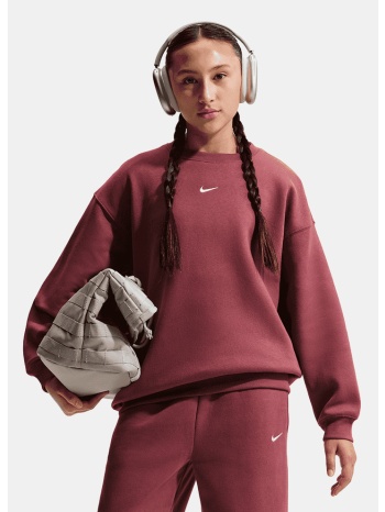 nike sportswear studio fleece παιδικό φούτερ