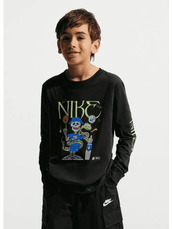 nike sportswear παιδική μακρυμάνικη μπλούζα